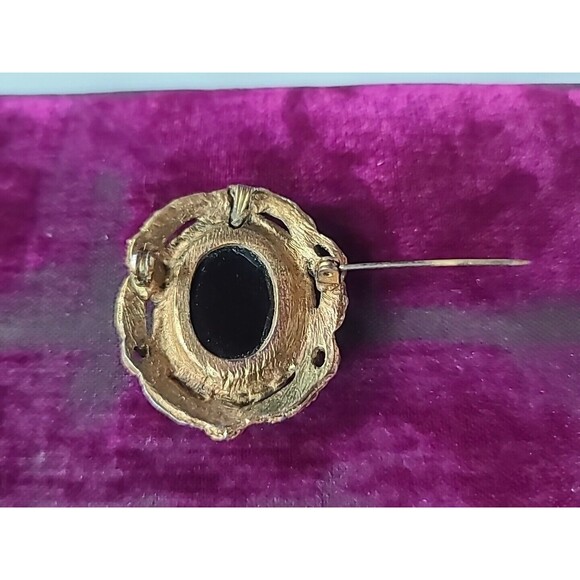 Intaglio Cameo Brooch Vintage, READ - Picture 4 of 10